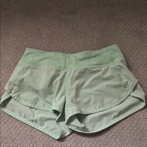 Women's Green Athletic Shorts